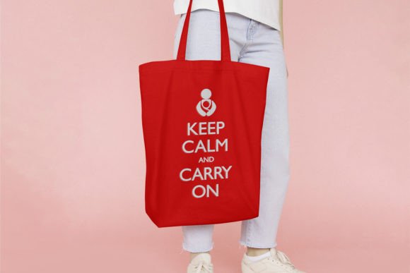 Babywearing Keep Calm and Carry On: A Seasonal Embroidery Must-Have