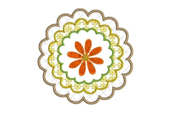 Beautiful Flower Coaster Applique: A Versatile Design for Etsy Sellers