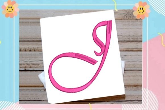 Beautiful Monogram J Letter Review for Boutique Apparel Embroidery