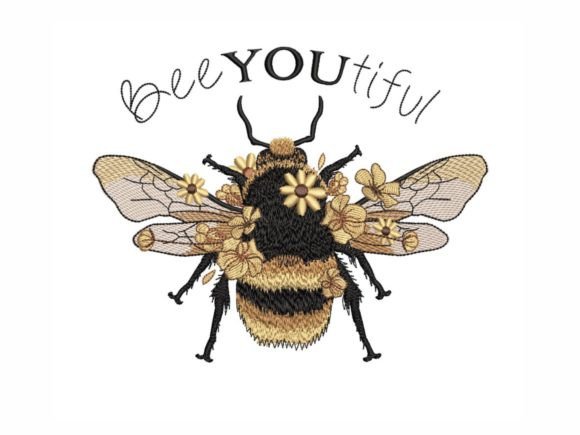 Beeyoutiful Bee: A Seasonal Embroidery Design with Buzzworthy Appeal