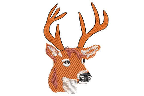Deer Head Embroidery Design Review for Boutique Apparel Projects