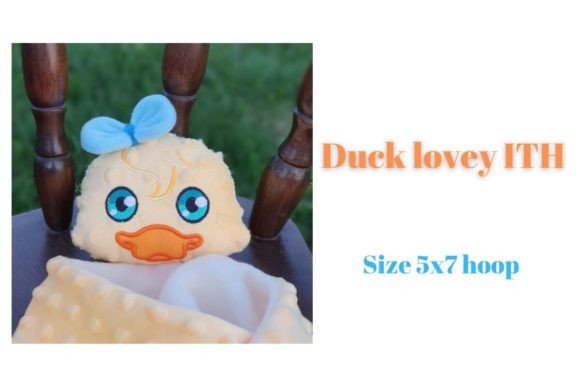 Duck Lovey ITH Blanket Comforter 5x7: A Designer’s Take for Apparel Embellishment