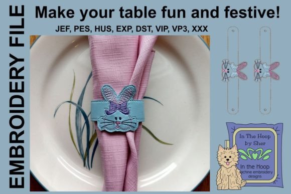 Easter Bunny Napkin Rings: A Seasonal Embroidery Review