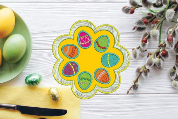 Easter Napkin Embroidery Design Review for Apparel