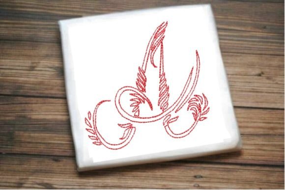 Elevating Embroidery with A One Line Beautiful Letter