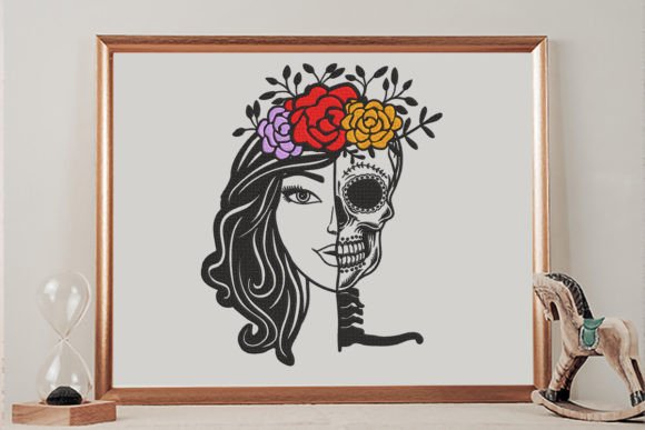 Floral Girl: A Seasonal Embroidery Design with Timeless Charm