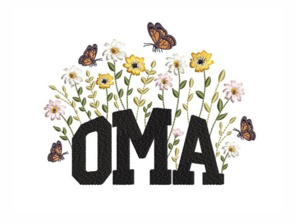Floral Oma: A Charming Addition to Your Seasonal Embroidery Collection