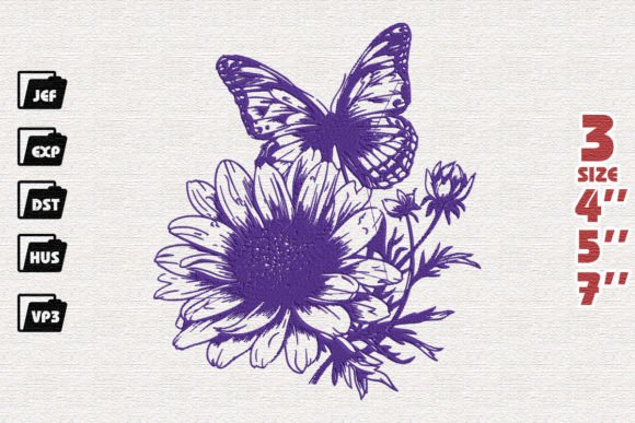 Flower Butterfly Embroidery Design Review for Boutique Apparel