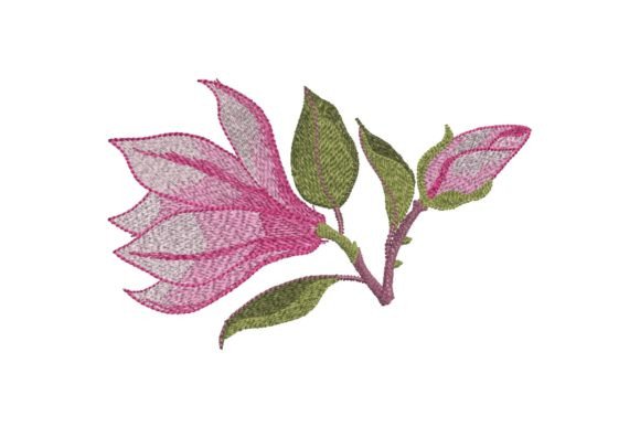 h1Pink Magnolia Flower: A Versatile Embroidery Design for Personalized Gifts/h1