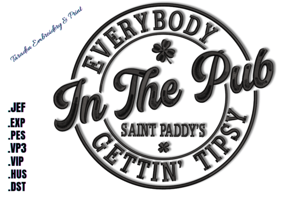 In the Pub: A Lively Embroidery Design for St. Patrick’s Day Cheer