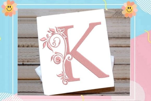 K Beautiful Monogram Letter: A Seasonal Embroidery Essential