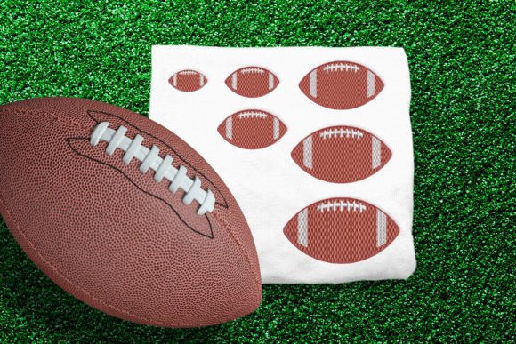 Textured Football Mini: A Seasonal Embroidery Pick for Sports Lovers